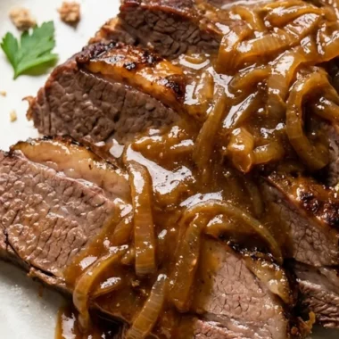 Jewish Beef Brisket with Onion Gravy finished recipe