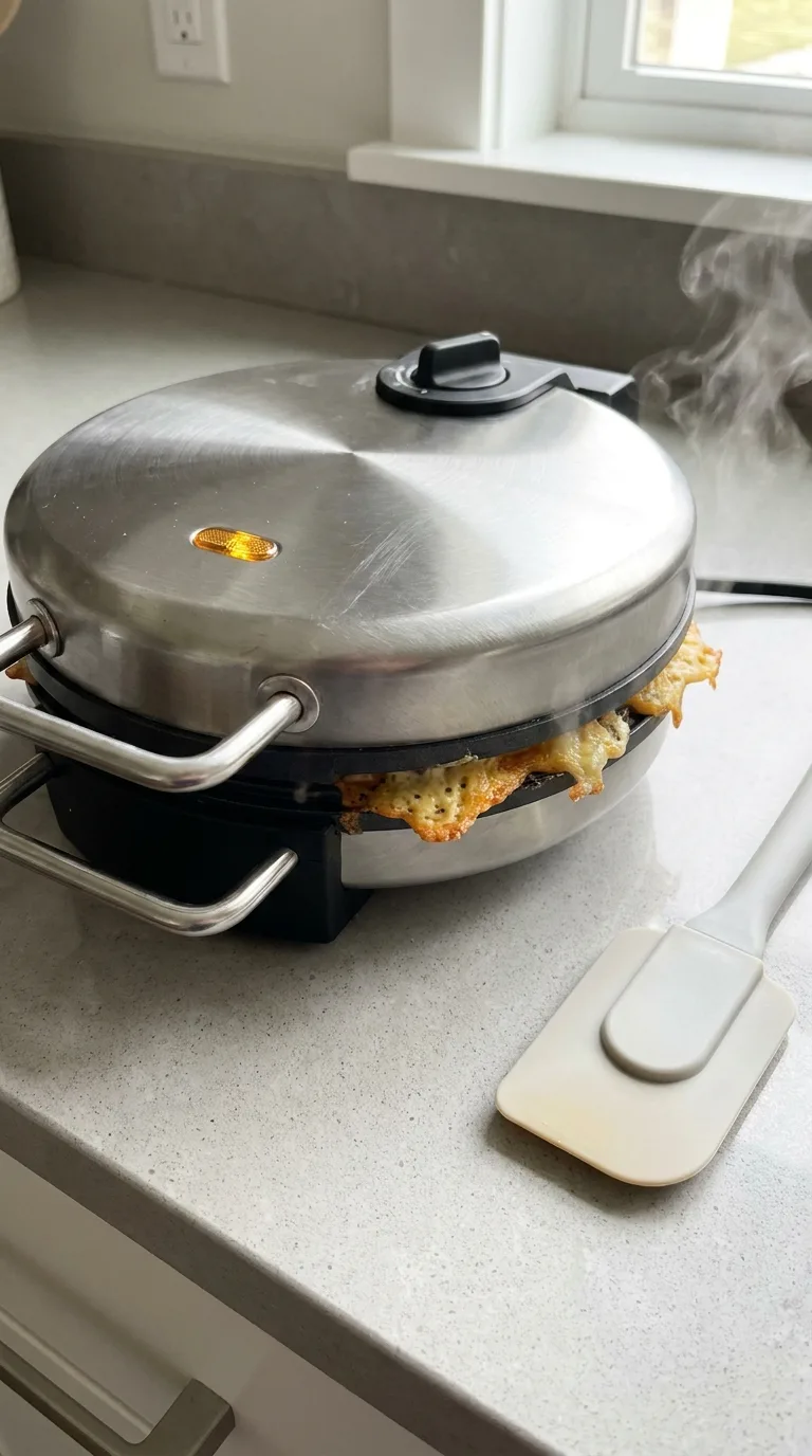Loaded Cheesy Potato Waffles step 8