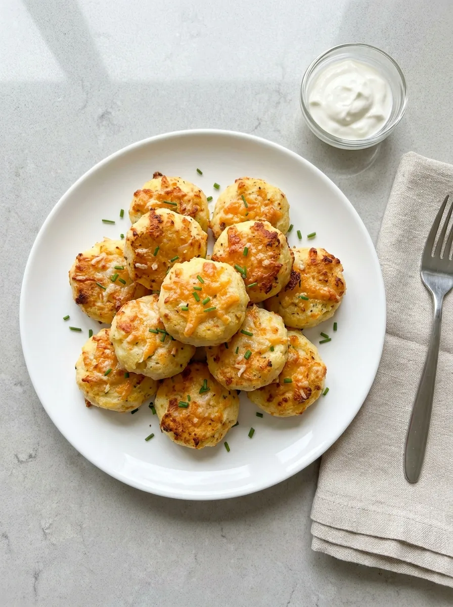 Mashed Potato Cheese Puffs with Cheddar and Parmesan featured image
