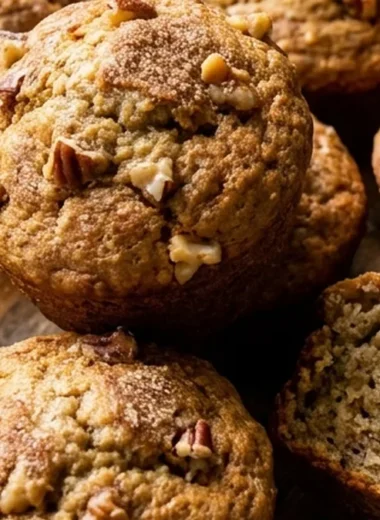 Moist Banana Bread Muffins finished recipe