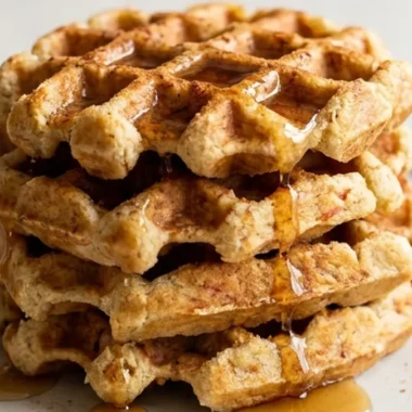 Paleo Apple Waffles finished recipe