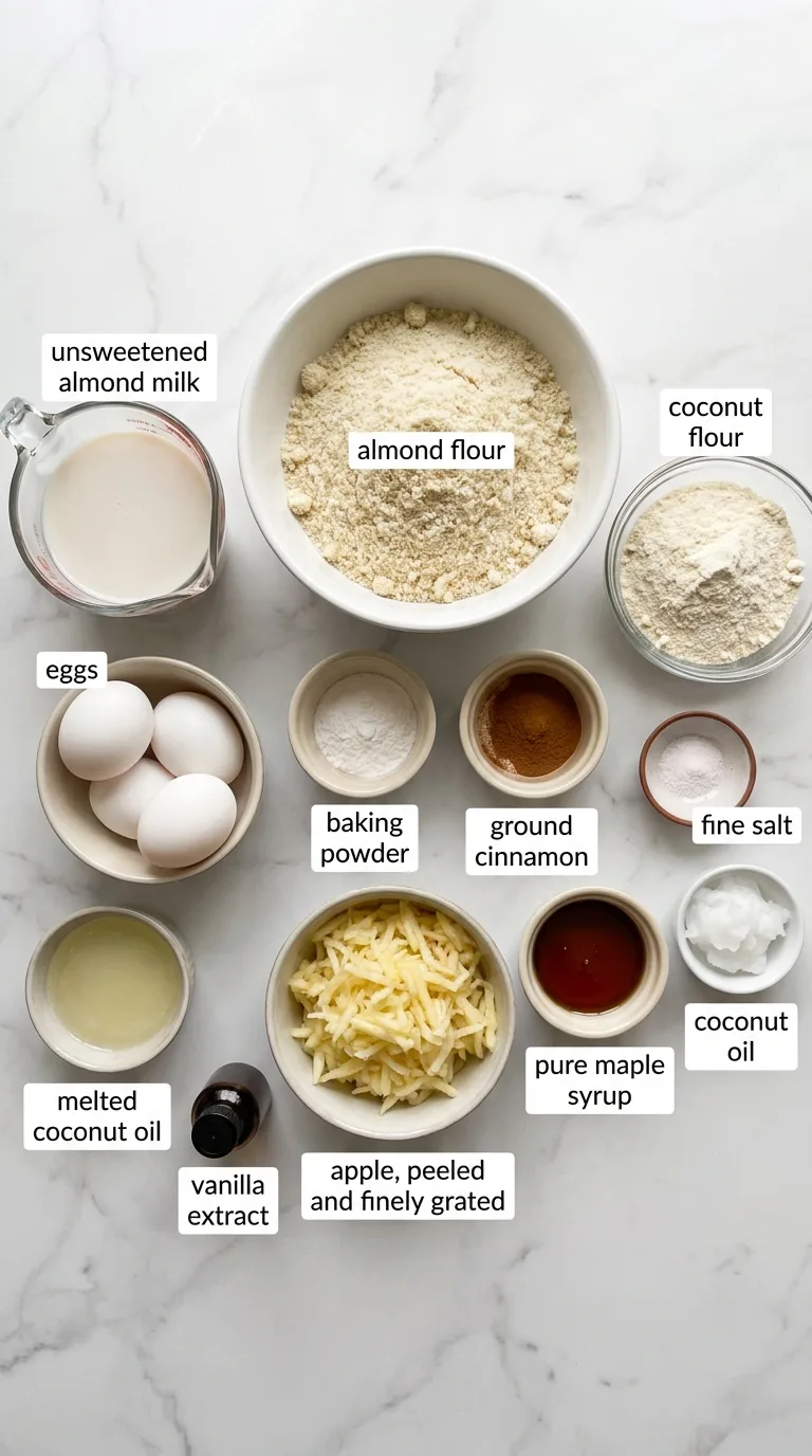 Paleo Apple Waffles ingredients