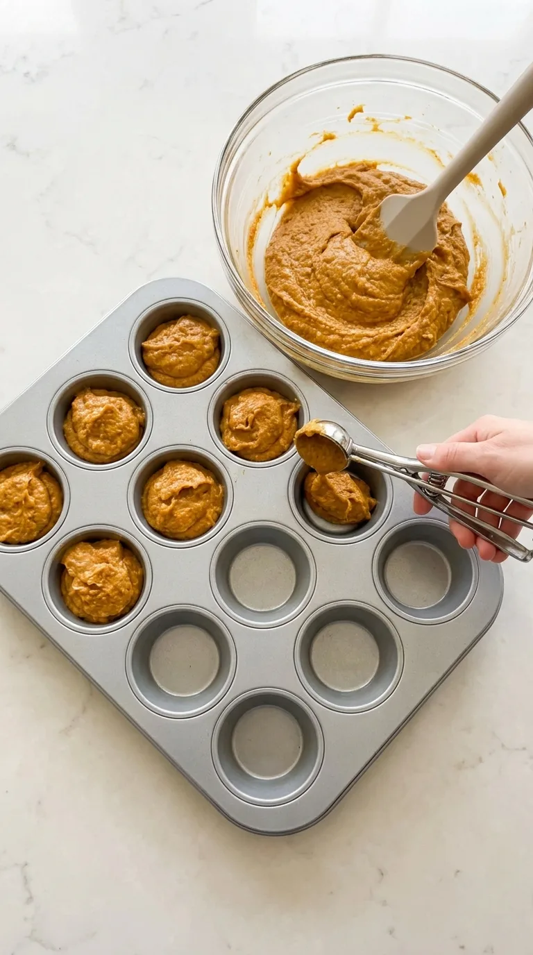 Pumpkin Cream Cheese Muffins step 7