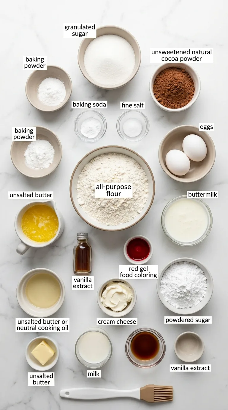 Red Velvet Waffles ingredients