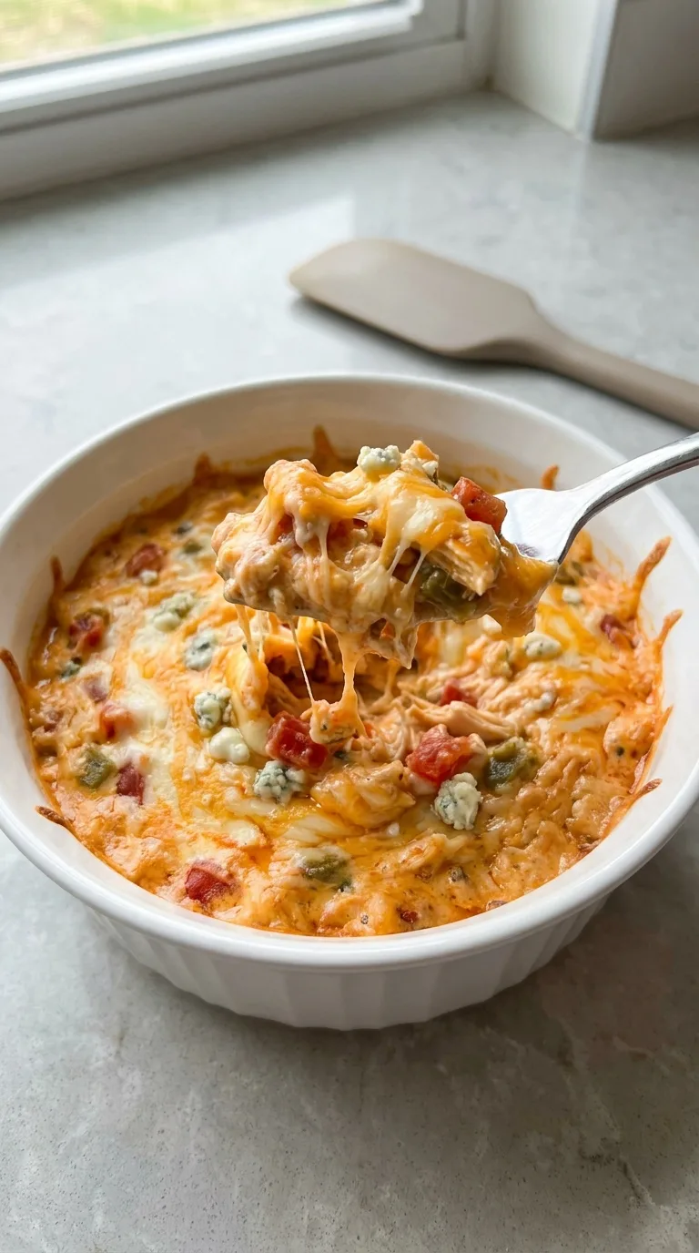 Slow Cooker Buffalo Chicken Rotel Dip step Final