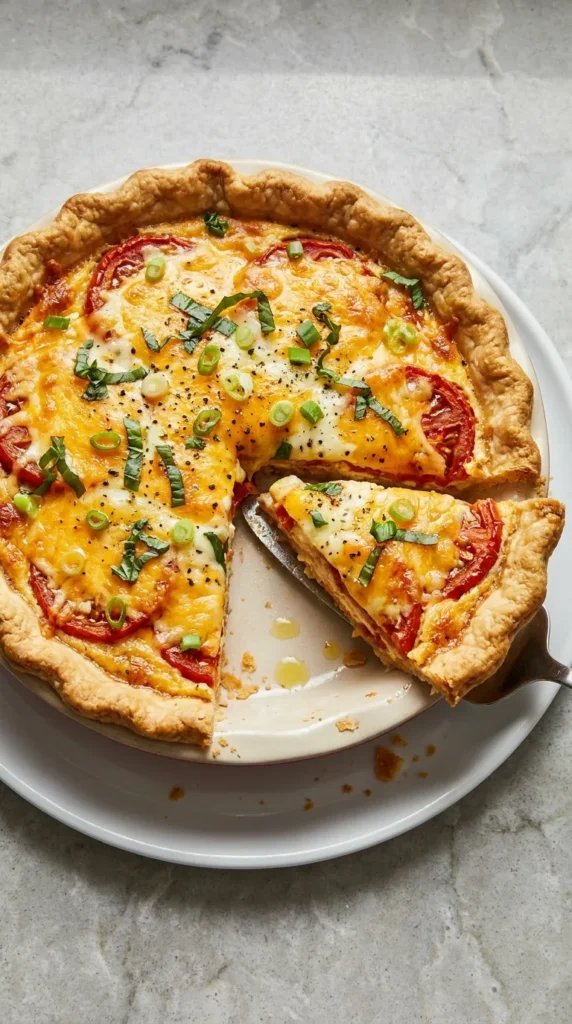 Southern Tomato Pie full finished recipe