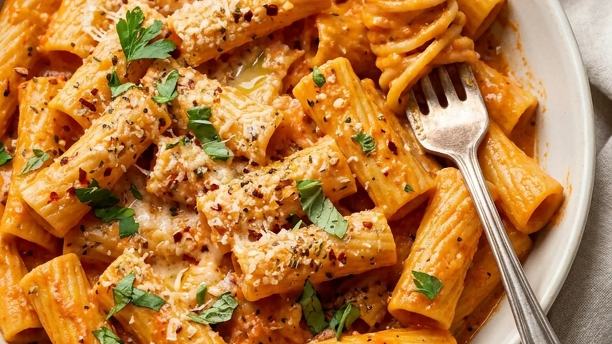 Spicy Rigatoni Pasta