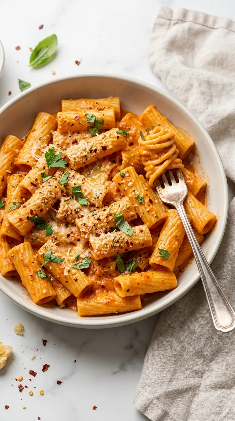 Spicy Rigatoni Pasta