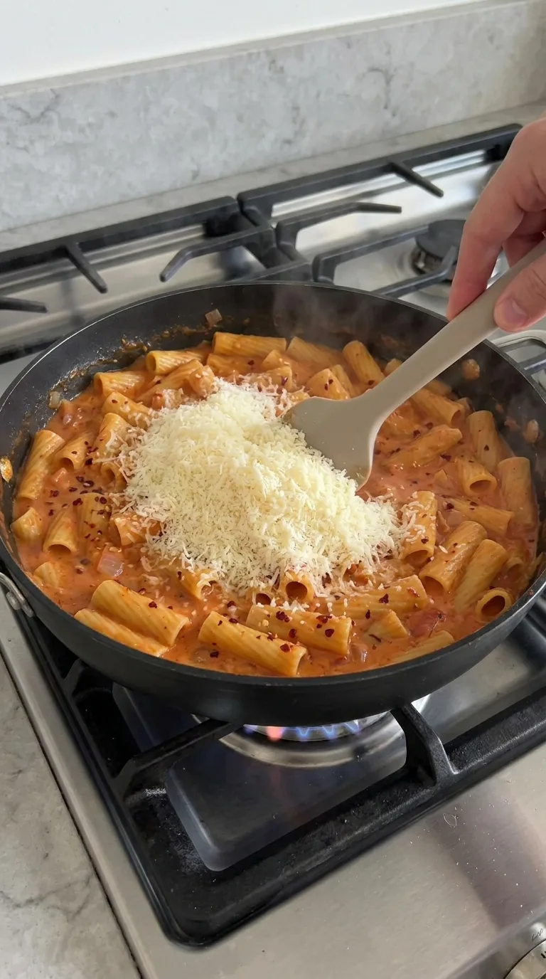 Spicy Rigatoni Pasta - Final Result