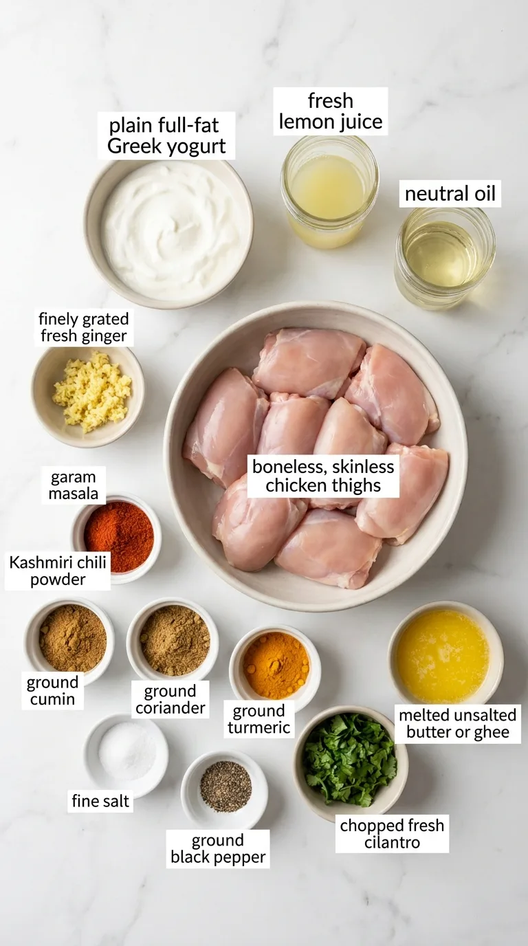 Tandoori Chicken with Yogurt and Warm Spices ingredients