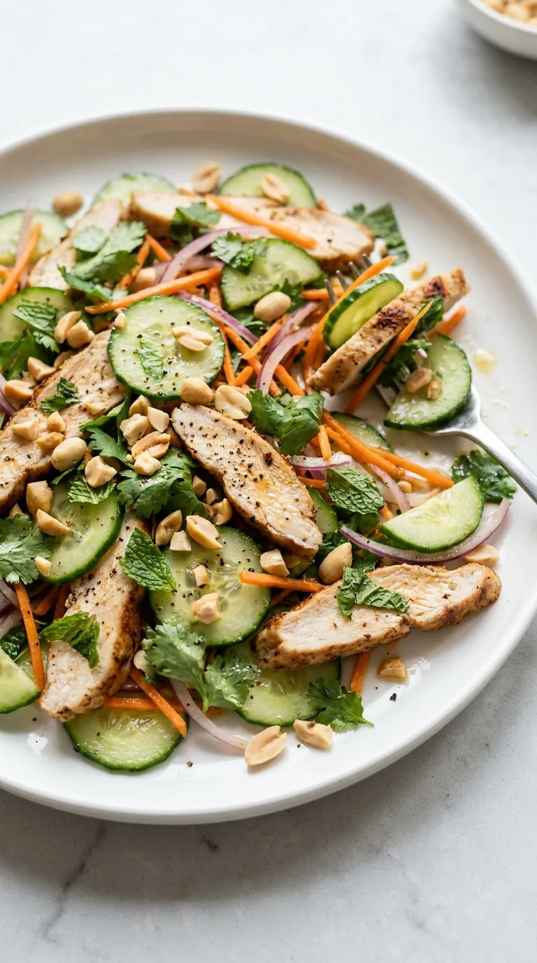 Thai Cucumber Salad with Chicken step Final