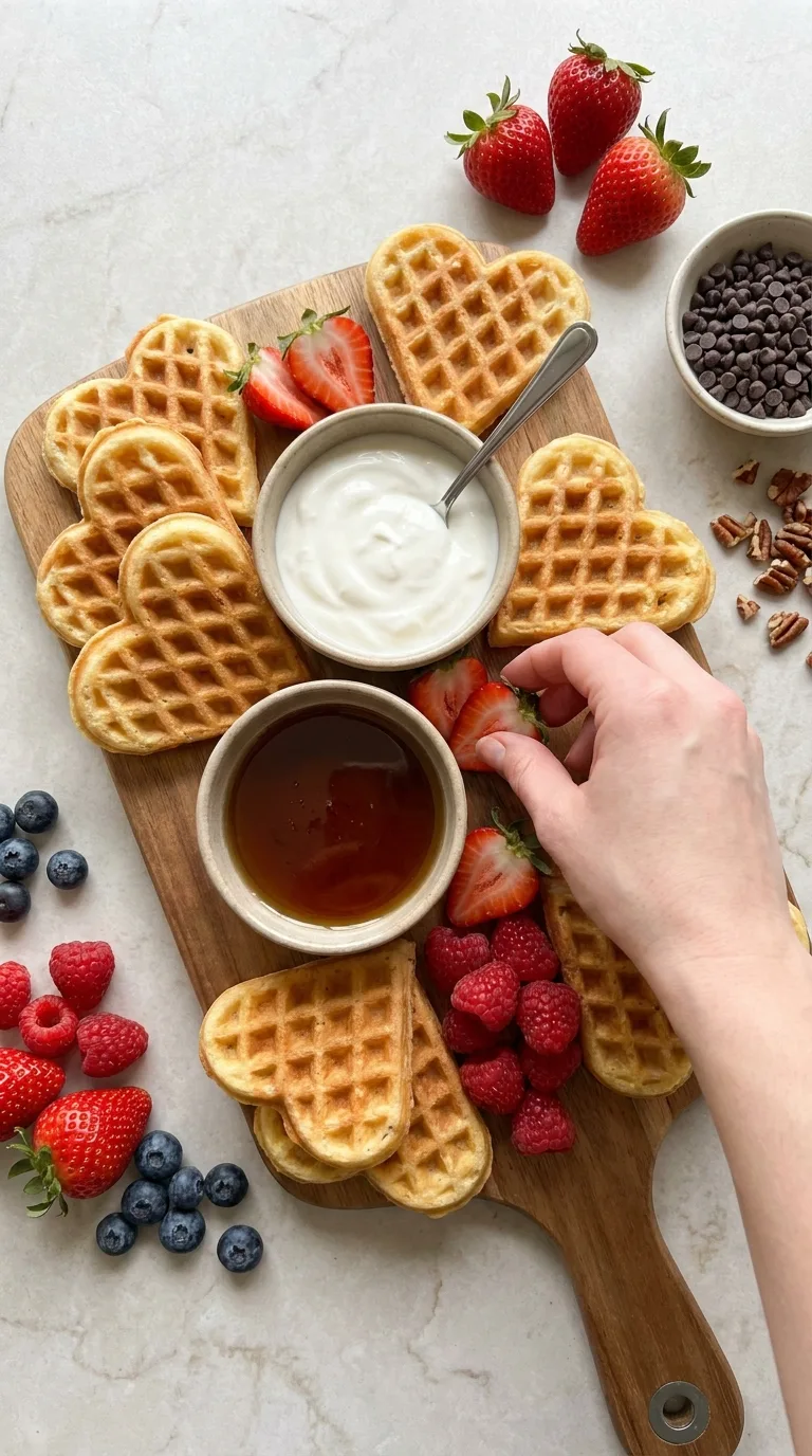 Valentine’s Day Waffle Board step 9