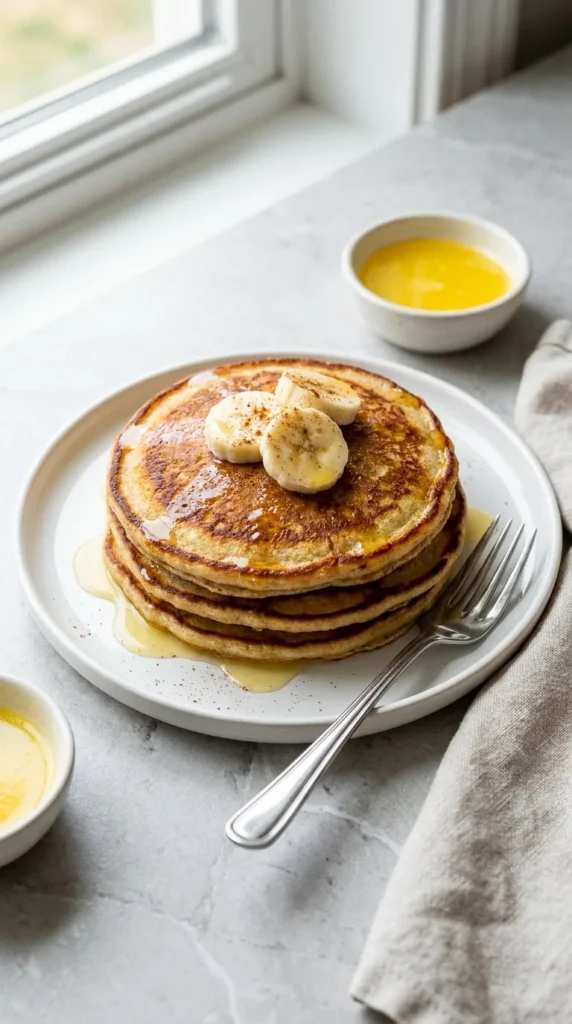 Whole30 Banana Pancakes full finished recipe