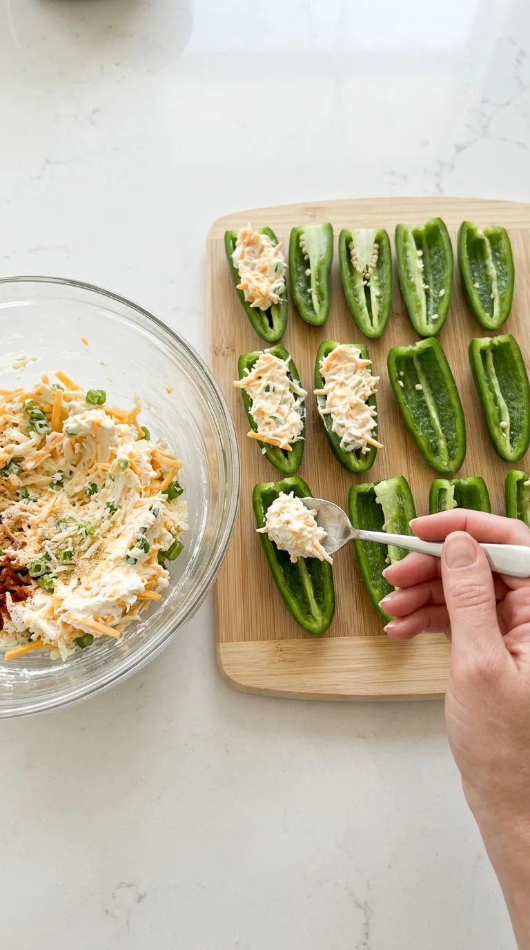 Air Fryer Jalapeño Poppers with Cream Cheese step 4
