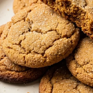 Apple Cider Gingersnap Cookies