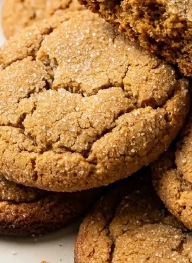 Apple Cider Gingersnap Cookies
