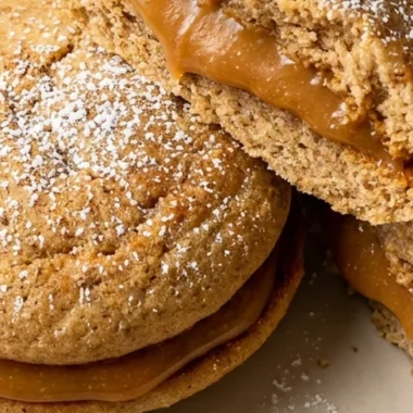 Apple Cider Whoopie Pie Cookies with Caramel