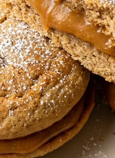 Apple Cider Whoopie Pie Cookies with Caramel