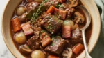 Beef Bourguignon finished recipe