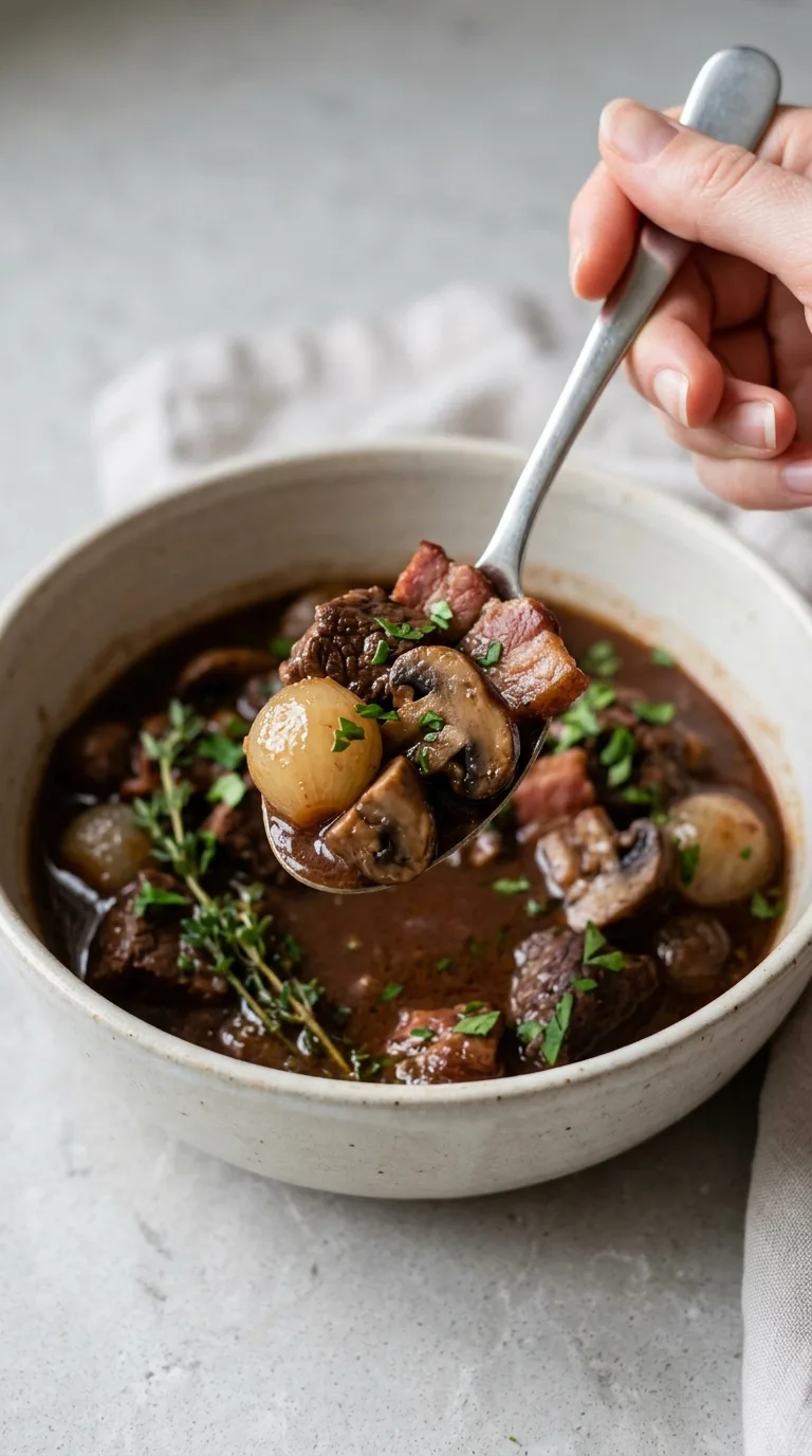 Beef Bourguignon final dish