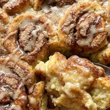 Breakfast Cinnamon Roll Casserole