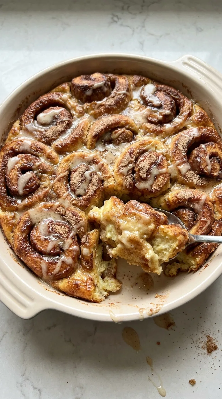 Breakfast Cinnamon Roll Casserole