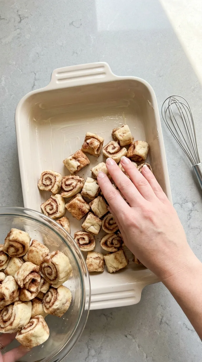 Breakfast Cinnamon Roll Casserole - Ready to Serve