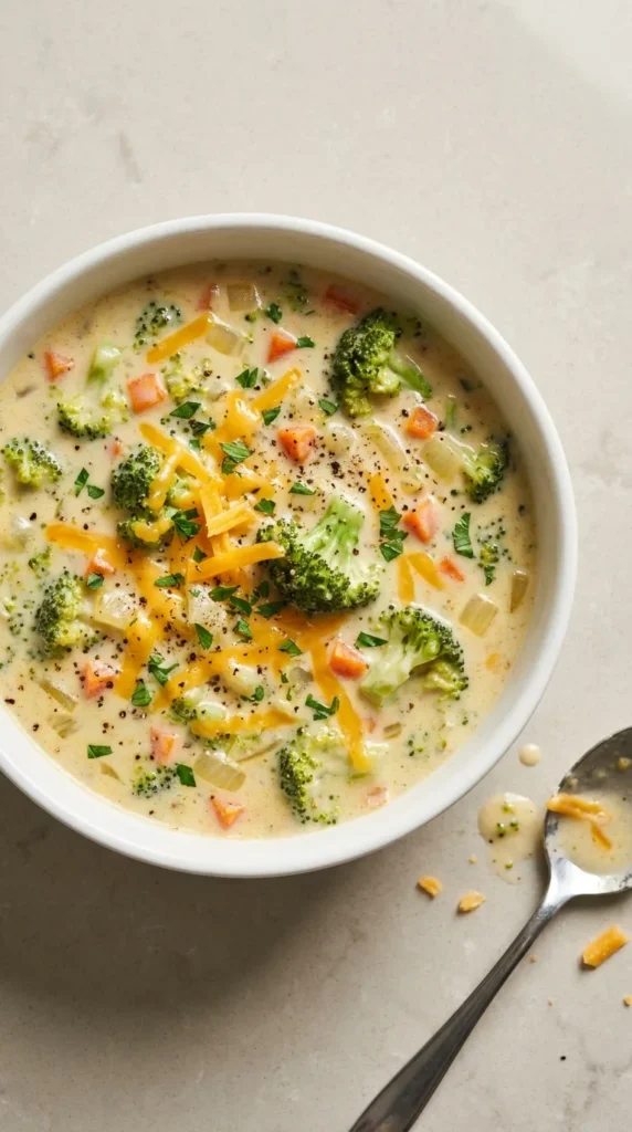 Broccoli Cheddar Soup full finished recipe
