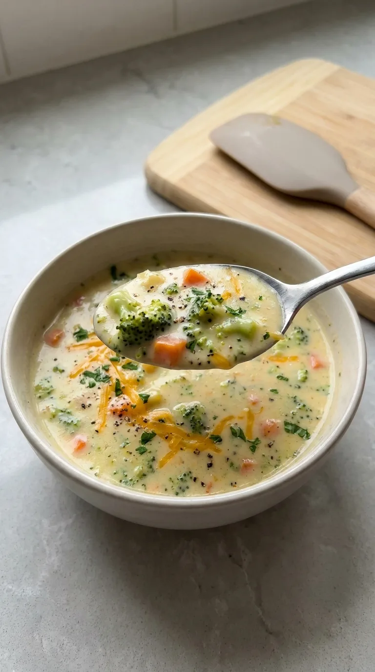 Broccoli Cheddar Soup - Delicious Texture