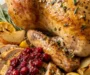Brown Butter Herb Roasted Turkey with Cranberry Mustarda