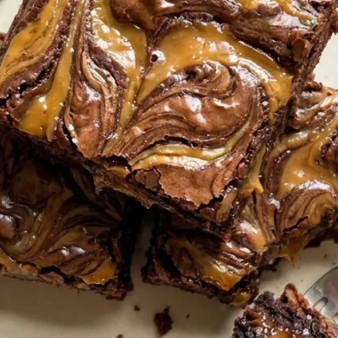 Caramel Swirl Brownies