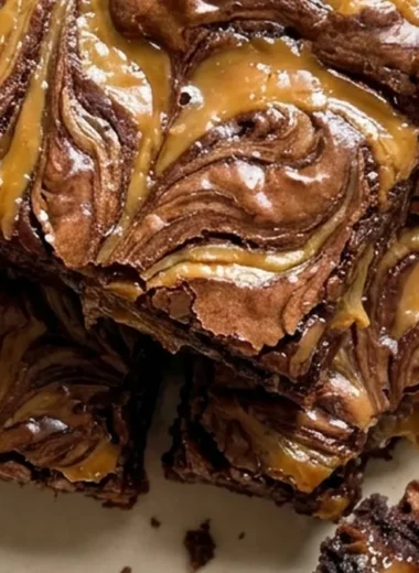 Caramel Swirl Brownies