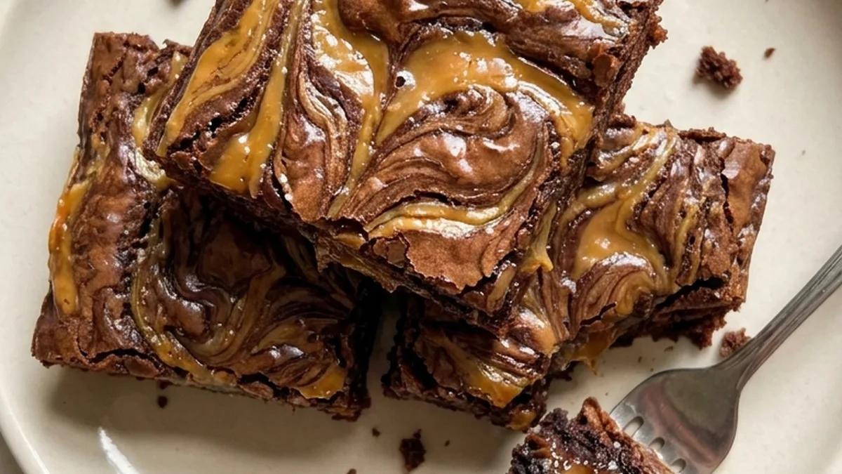 Caramel Swirl Brownies