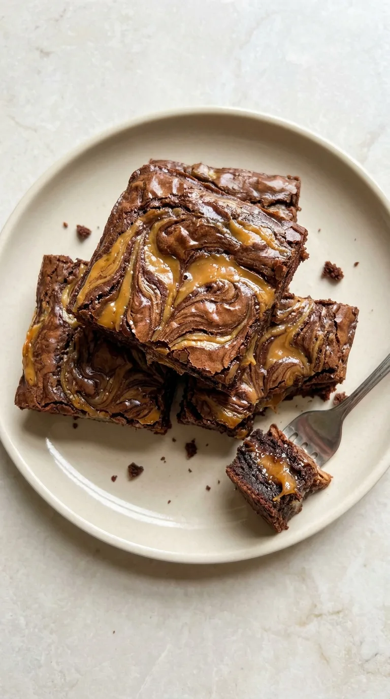 Caramel Swirl Brownies