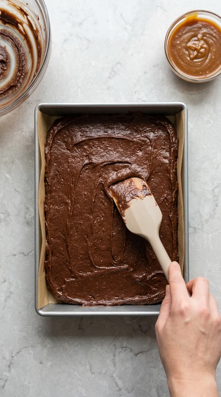 Caramel Swirl Brownies - Final Result