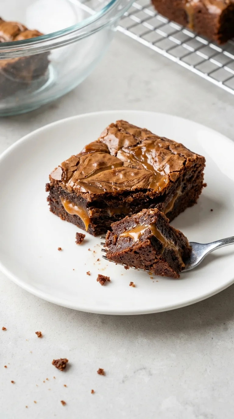 Caramel Swirl Brownies - Delicious Texture