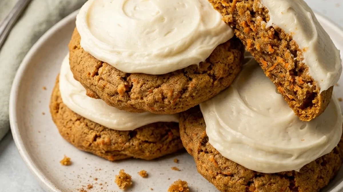 Carrot Cake Cookies finished recipe