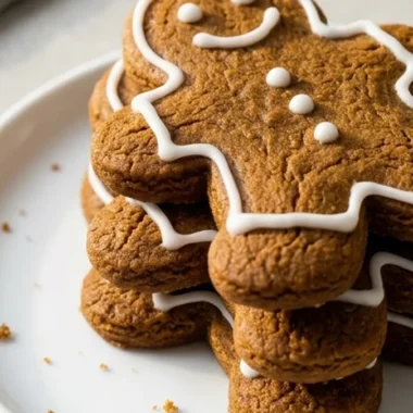 Chewy Gingerbread Men Cookies finished recipe