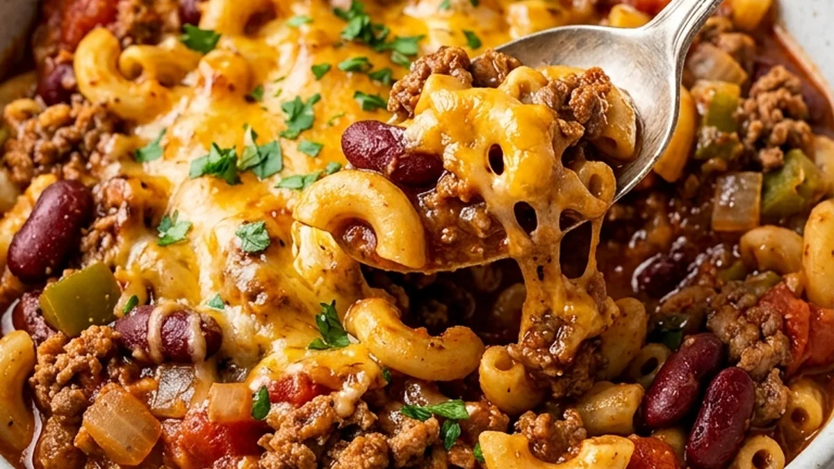 Chili Mac finished recipe