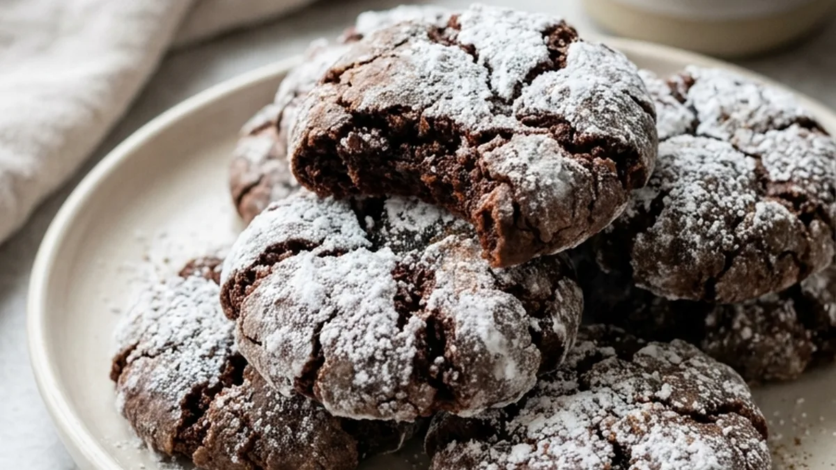 Cinnamon Coffee Crinkles