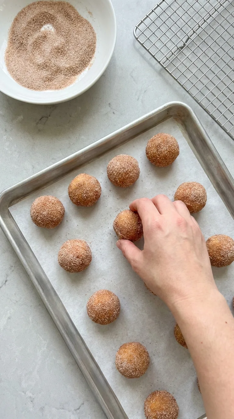 Cinnamon Coffee Crinkles - Process Step