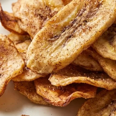 Cinnamon-Sugar Air Fryer Banana Chips
