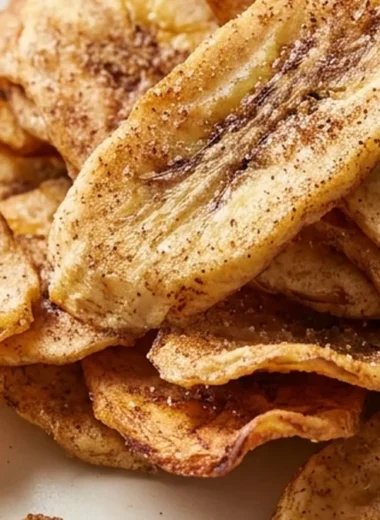 Cinnamon-Sugar Air Fryer Banana Chips