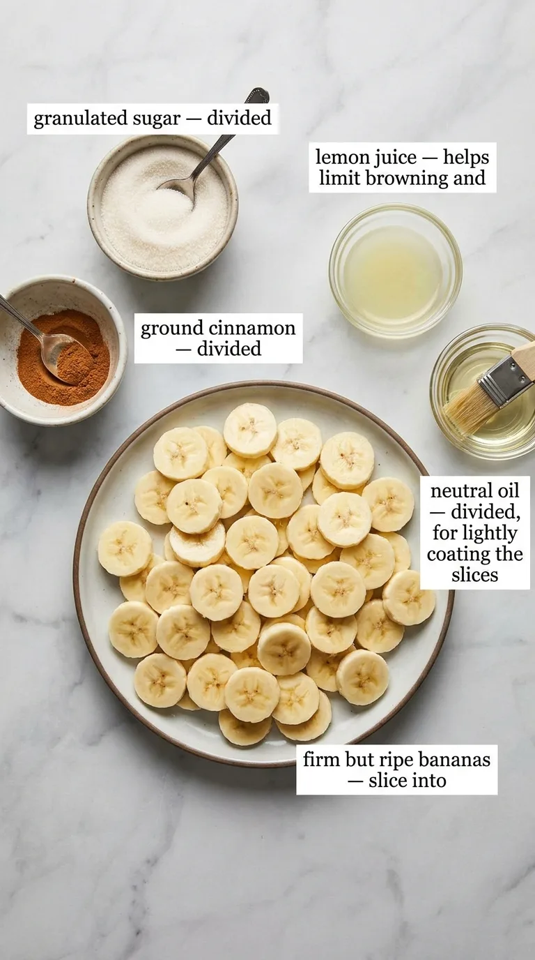Cinnamon-Sugar Air Fryer Banana Chips - Preparation Phase