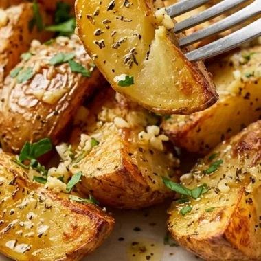 Crispy Greek Lemon Potatoes finished recipe