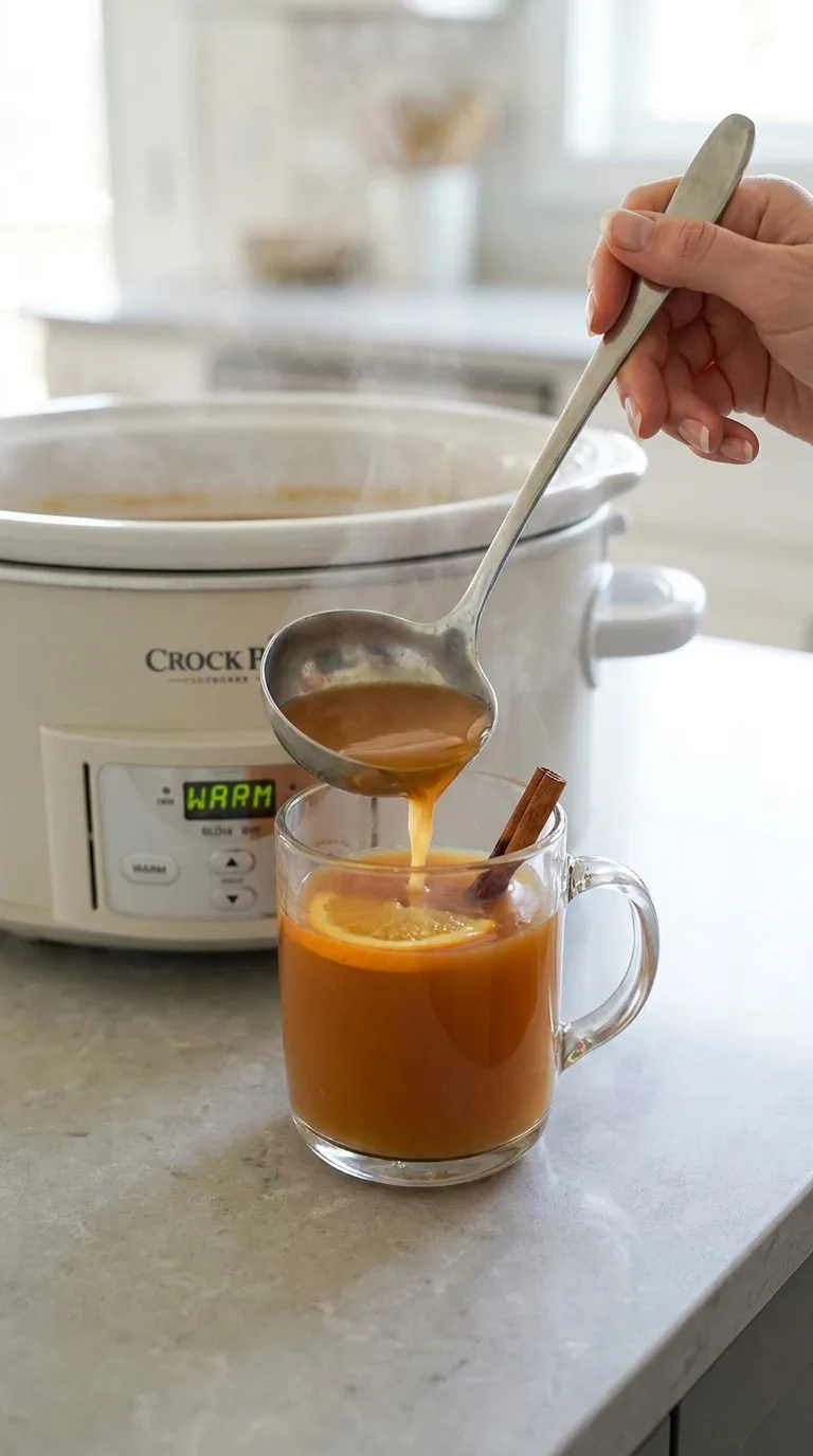 Crock Pot Pumpkin Apple Cider - Process Step