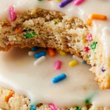 Crumble Confetti Cookies finished recipe