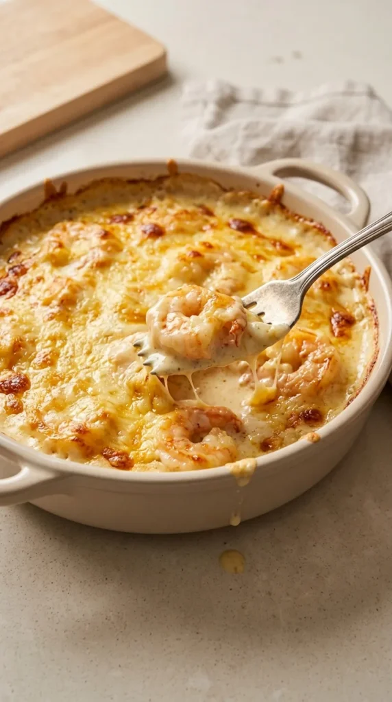 Garlic Shrimp Gratin full finished recipe