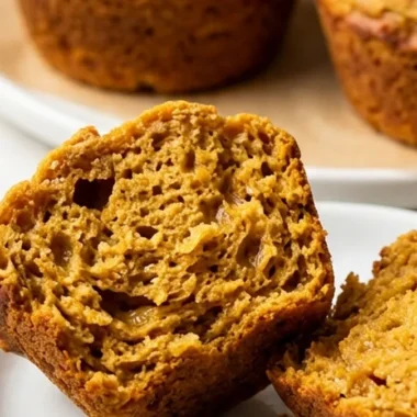 High Protein Pumpkin Muffins finished recipe