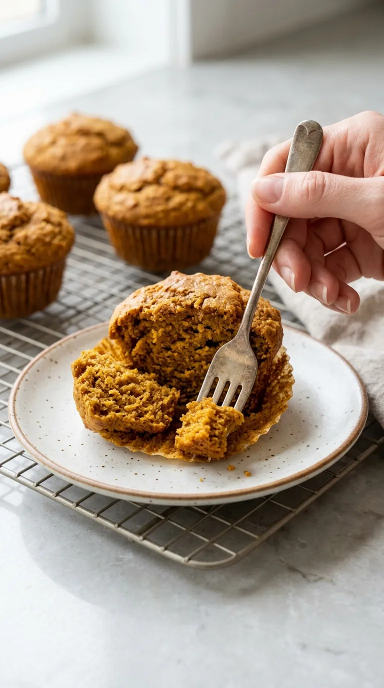 High Protein Pumpkin Muffins final dish
